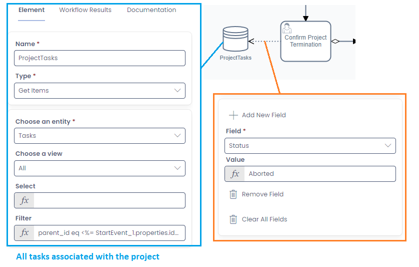 Example Data Association Configuration